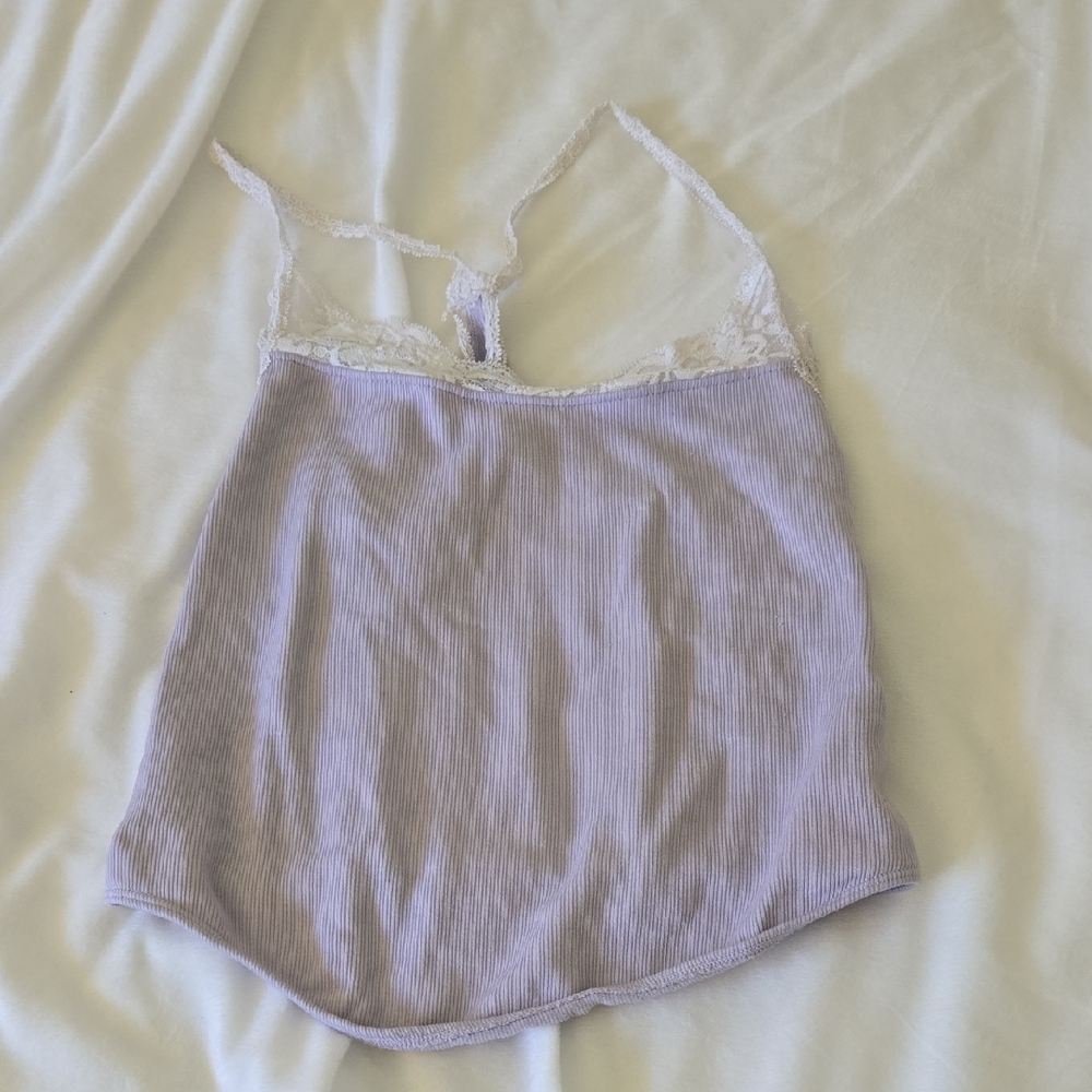Forever 21 Lavender Lace Trim Cami Top